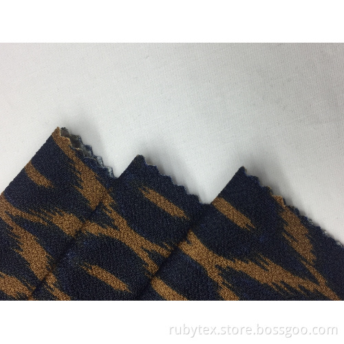 Polyester Crepe Print Knit Fabric